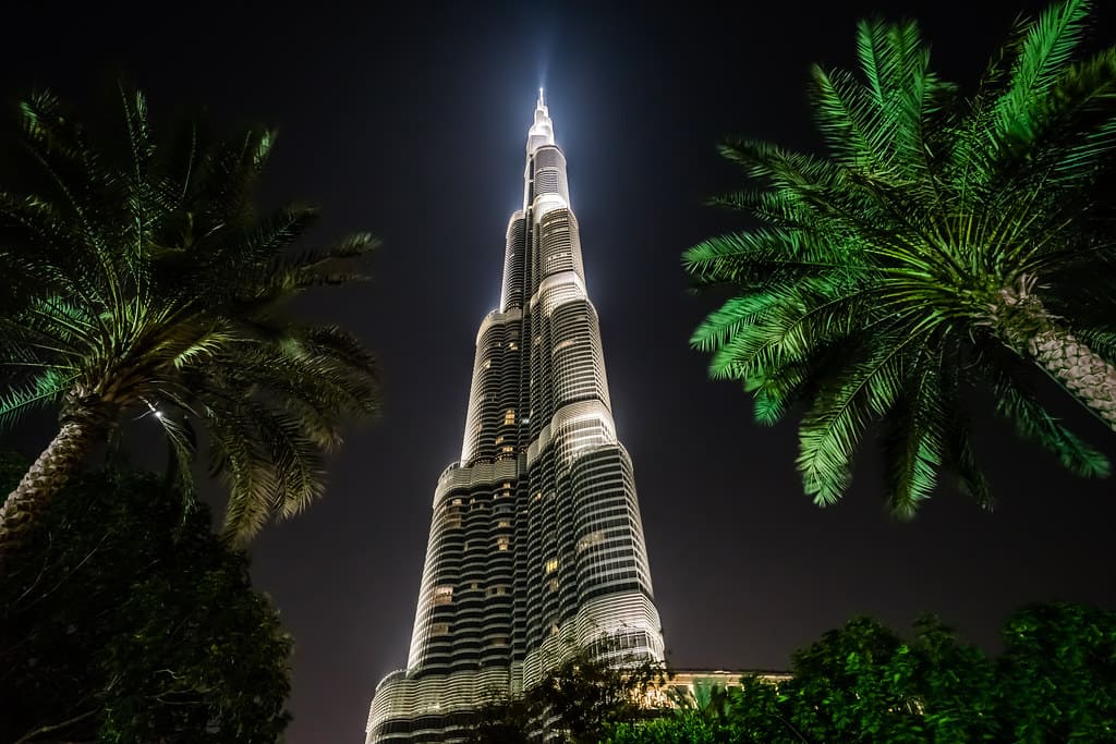 برج خلیفه در شب