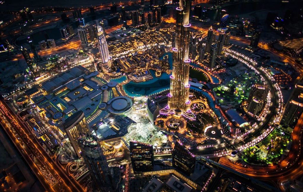 عکس شهر دبی از بالا